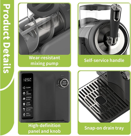 1.8L Slushie and Frozen Drink Machine – Grey