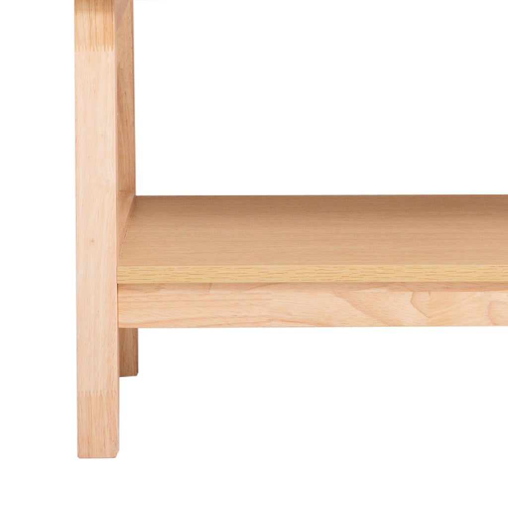 Casa Decor Santiago Rattan Bedside Table – Oak