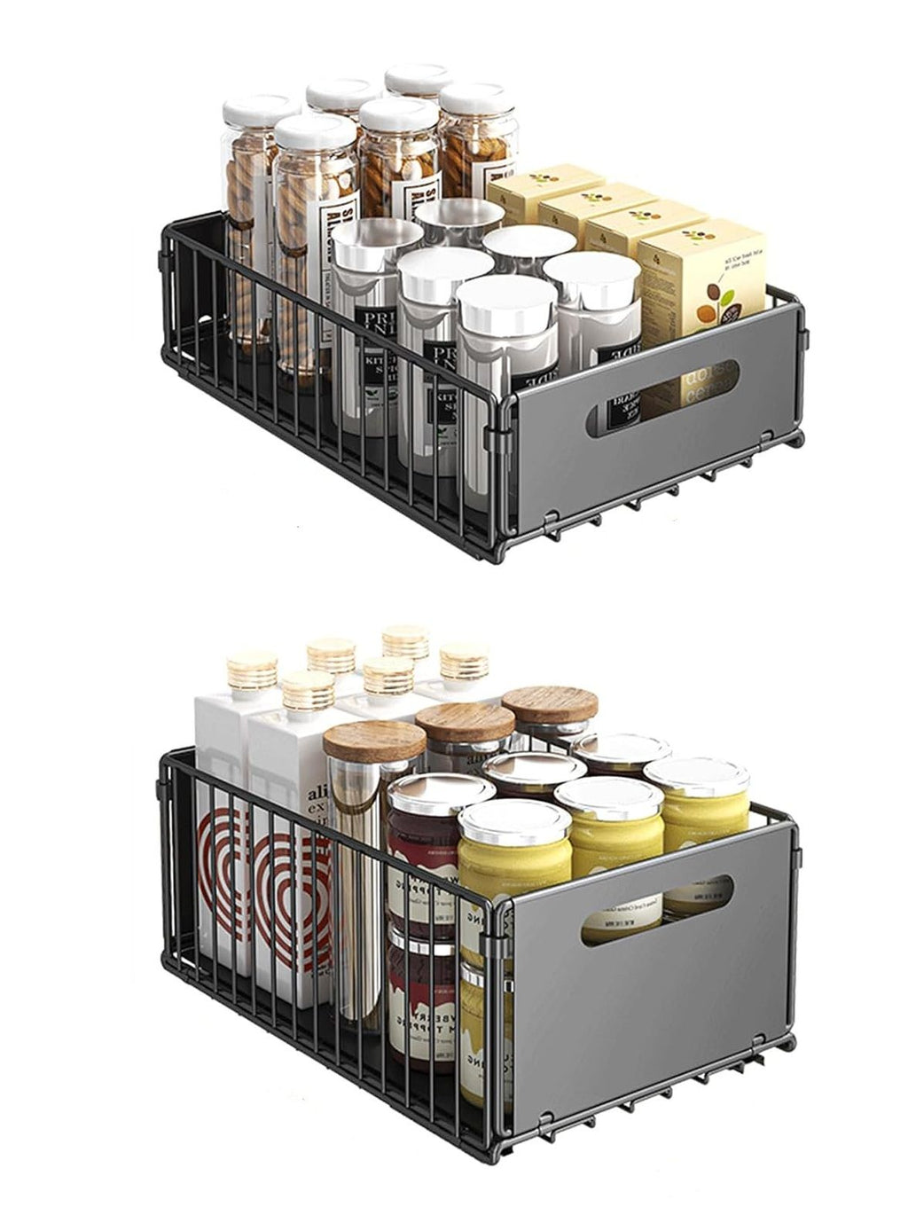 Carla Home Pull-Out Cabinet Organisers – 2 Pack