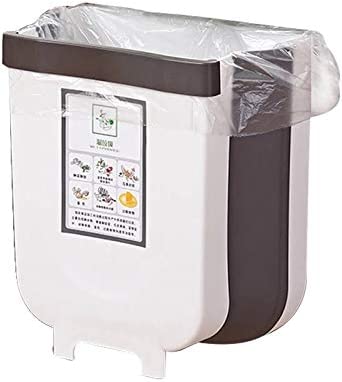 Collapsible Cabinet-Door Waste Bin – White
