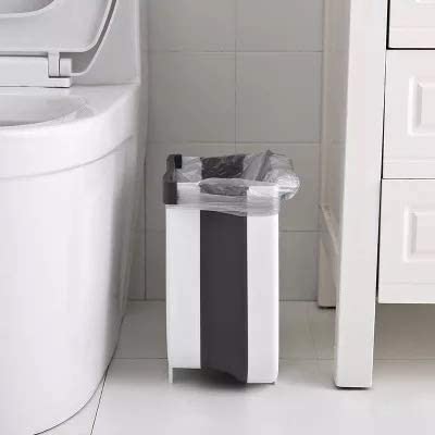Collapsible Cabinet-Door Waste Bin – White