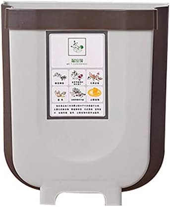Collapsible Cabinet-Door Waste Bin – Grey