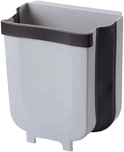 Collapsible Cabinet-Door Waste Bin – Grey