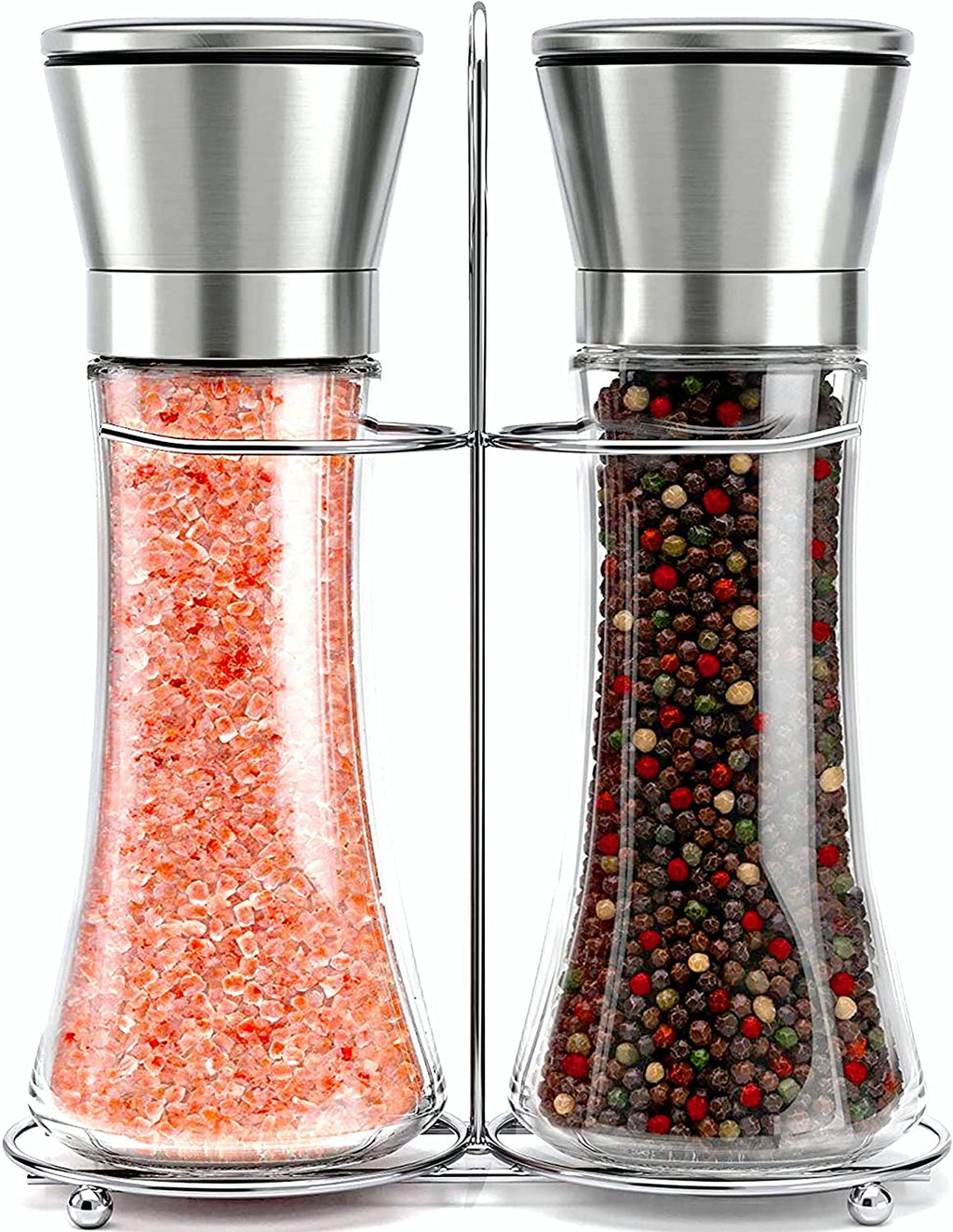 Stainless Steel Salt & Pepper Grinder Set