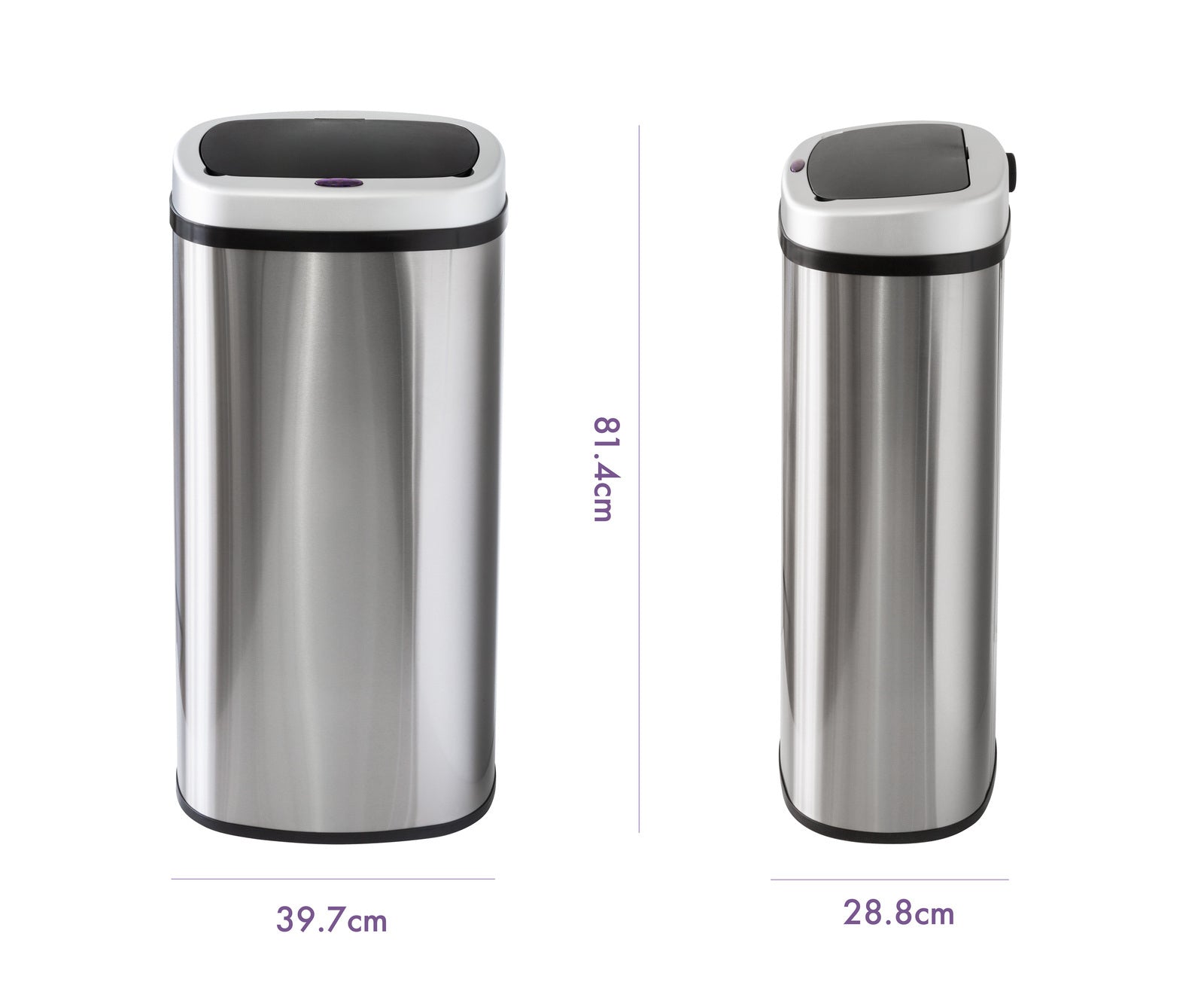 70L Stainless Steel Motion Sensor Bin