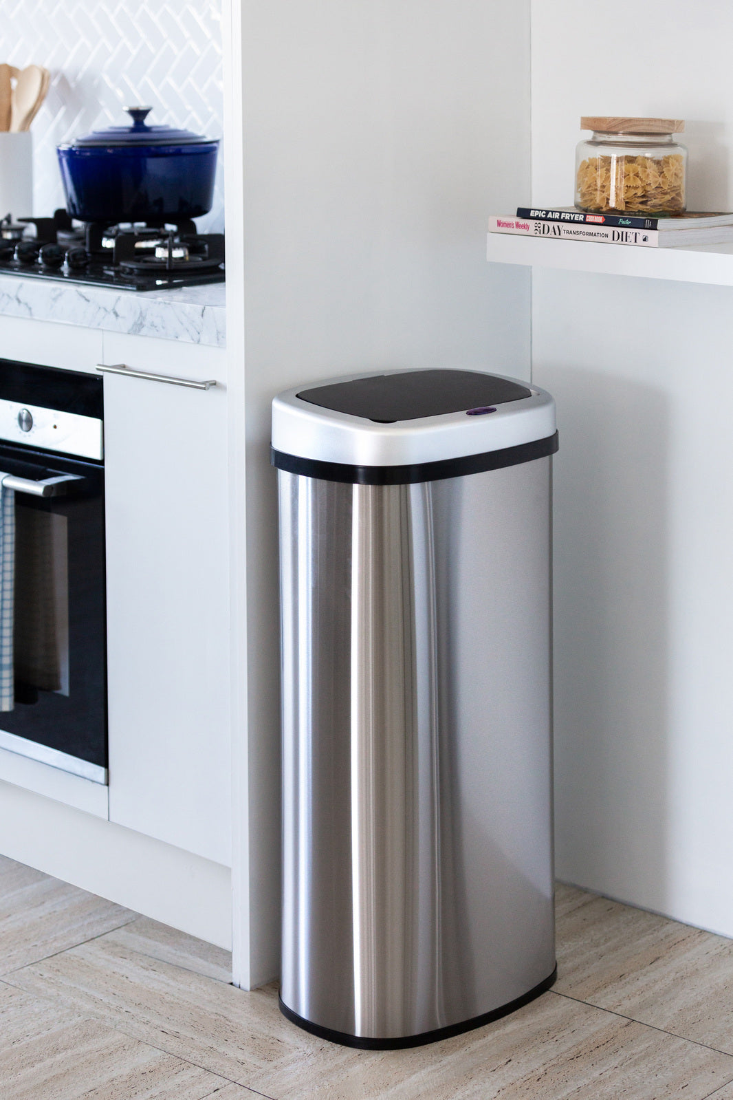 70L Stainless Steel Motion Sensor Bin
