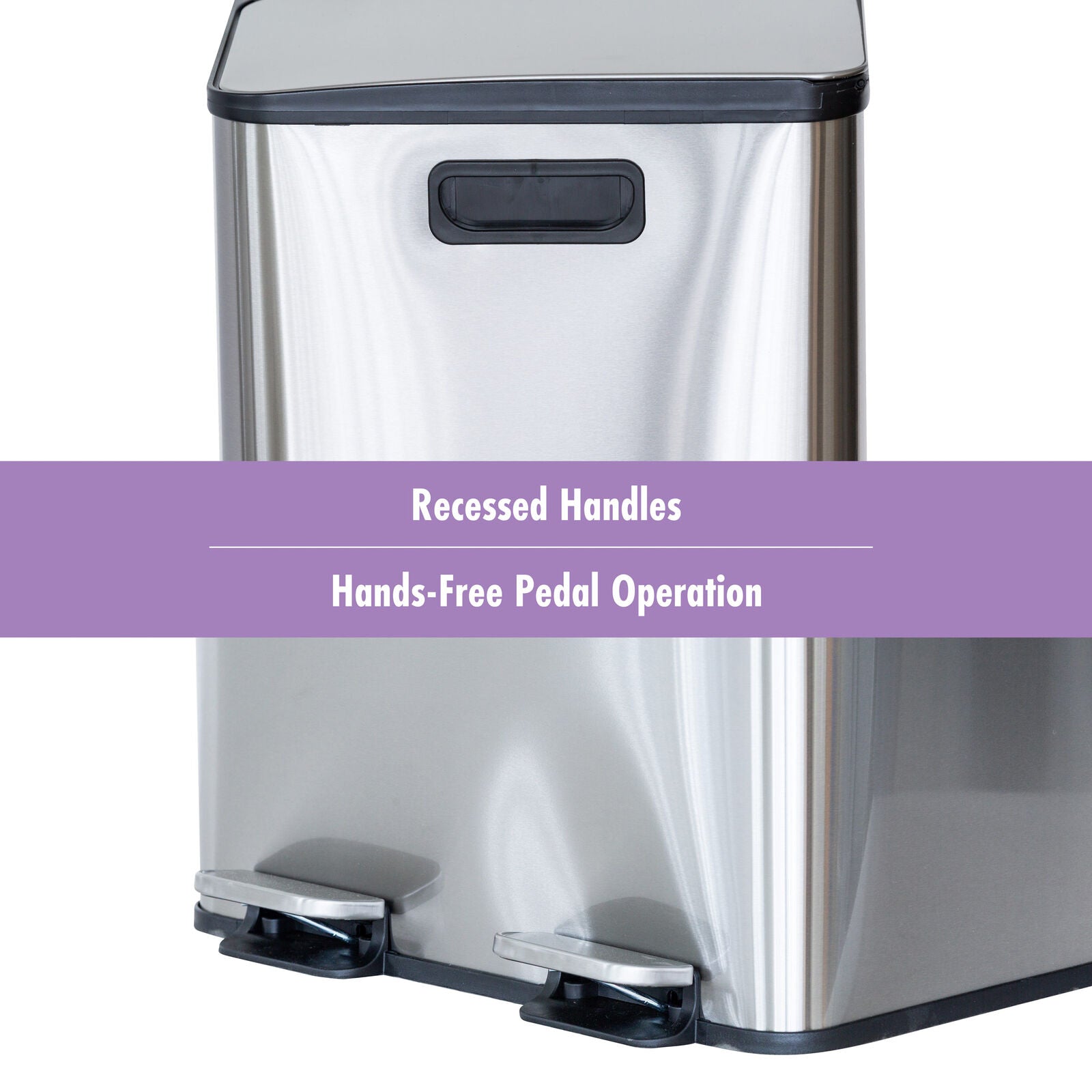 Healthy Choice 60L Dual-Compartment Pedal Bin