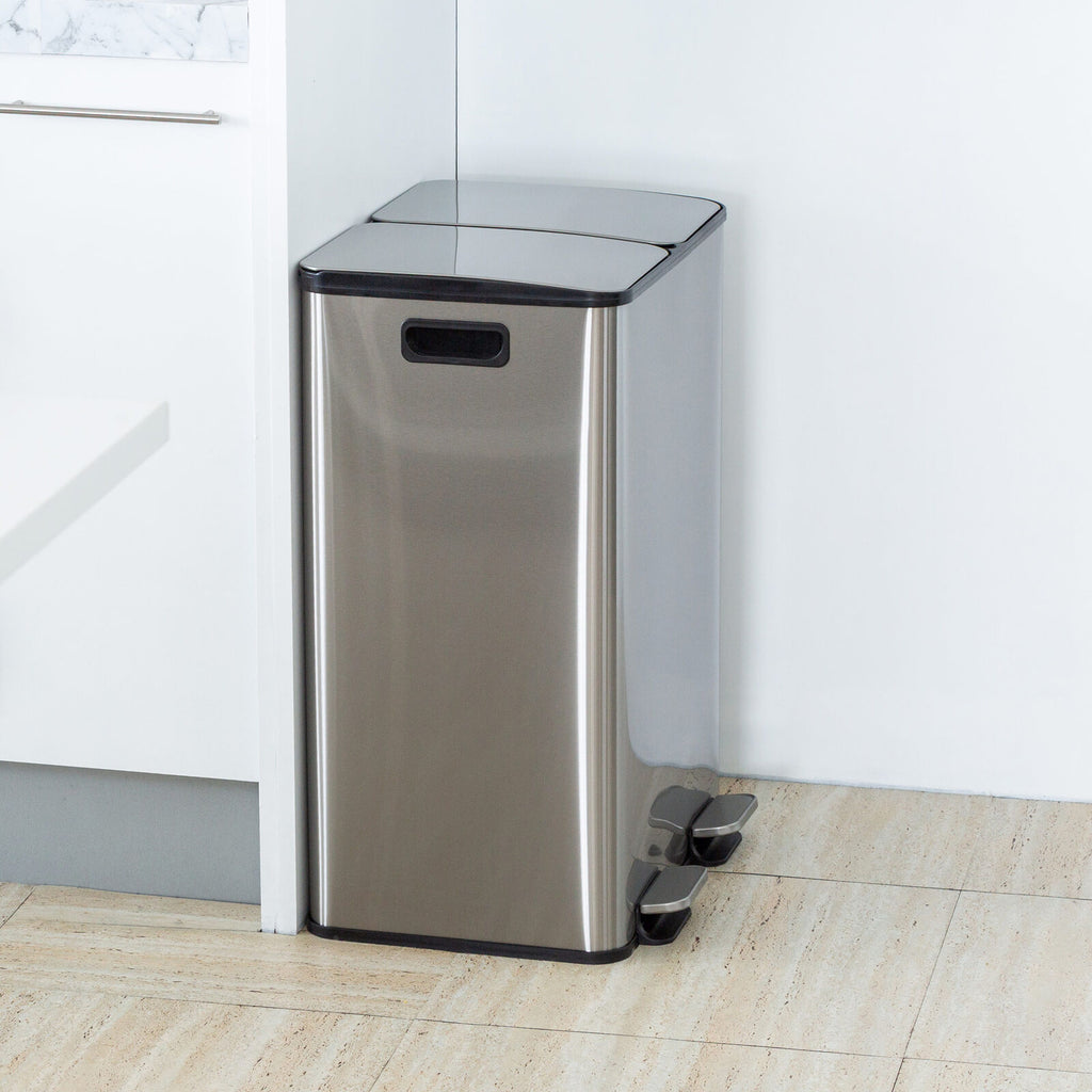 Healthy Choice 60L Dual-Compartment Pedal Bin