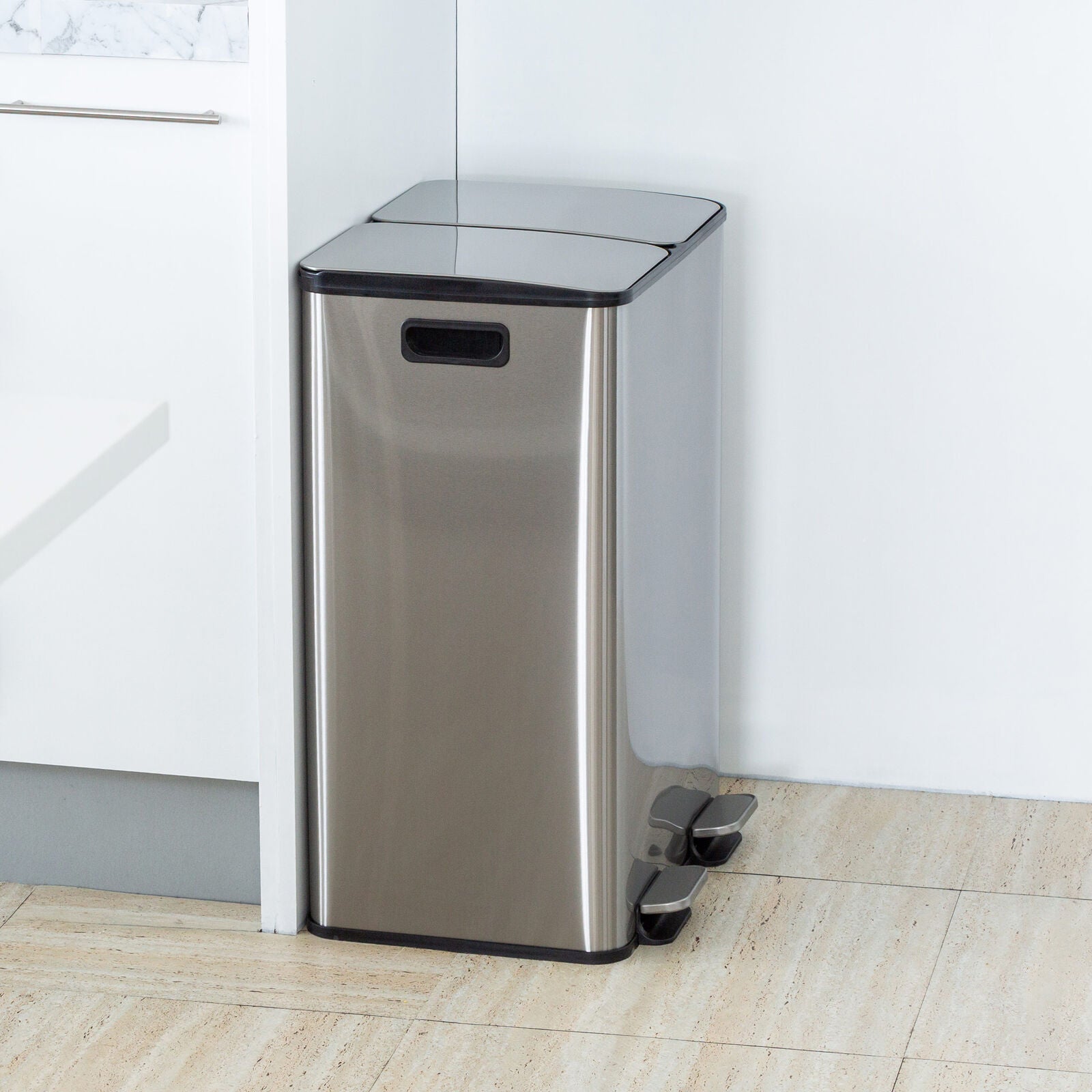 Healthy Choice 60L Dual-Compartment Pedal Bin