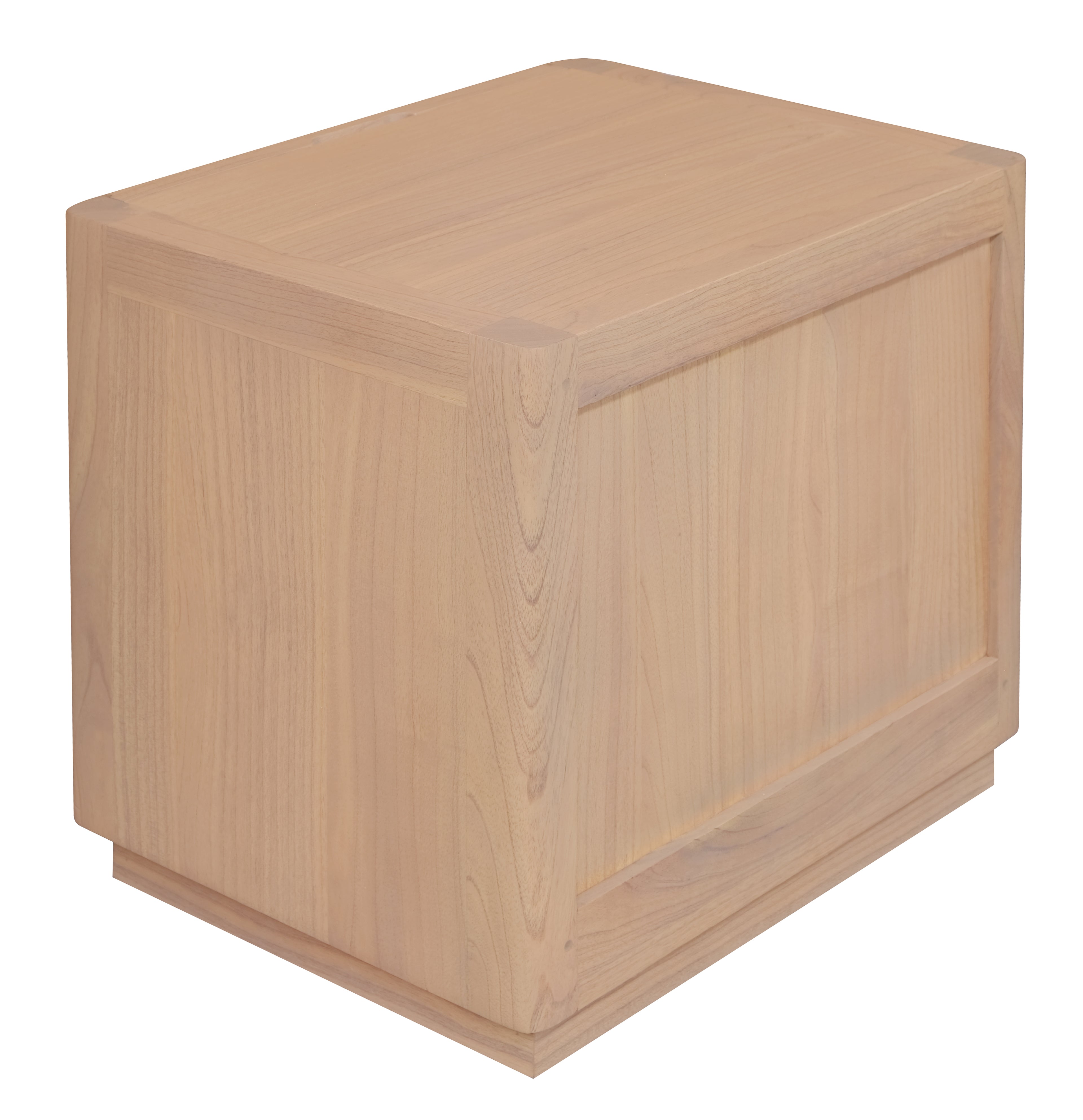 Gatsby Solid White Cedar Two-Drawer Bedside Table – Natural