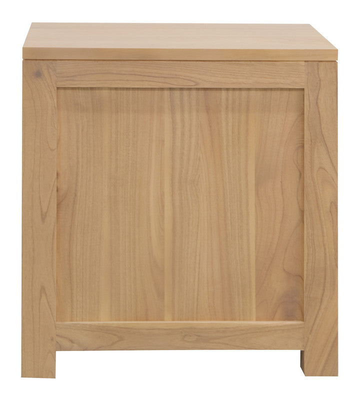 Amsterdam Solid White Cedar 2-Drawer Bedside Table – Natural