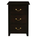 Tasmania 3 Drawer Lamp Table (Chocolate)