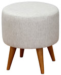 Manhattan Round Ottoman (Light Grey)