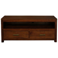 Paris 2 Drawer Entertainment Unit (Mahogany)