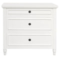 Beau Solid White Cedar 3-Drawer Dresser – White