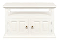 Tasmania 2 Door TV Stand (White)
