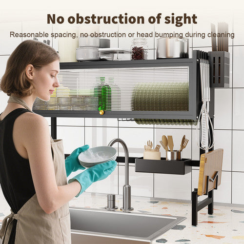 85cm Carbon Steel Over-Sink Dish Drying Rack