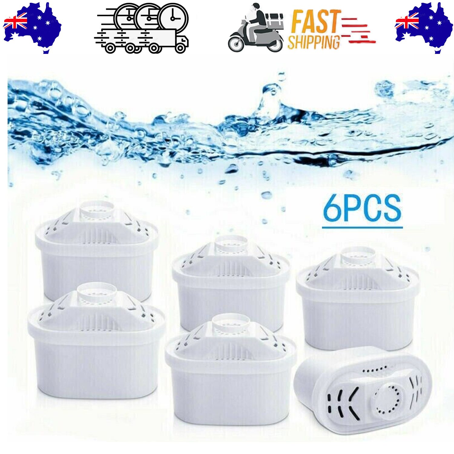 BRITA MAXTRA+ Compatible Water Filter Cartridges – Pack of 6