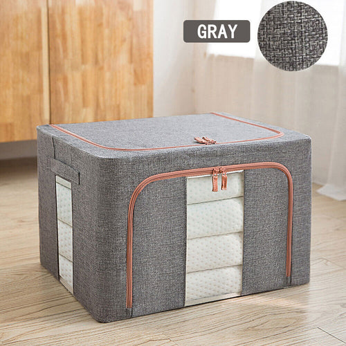 24L Foldable Steel-Frame Storage Box
