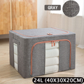 24L Foldable Steel-Frame Storage Box