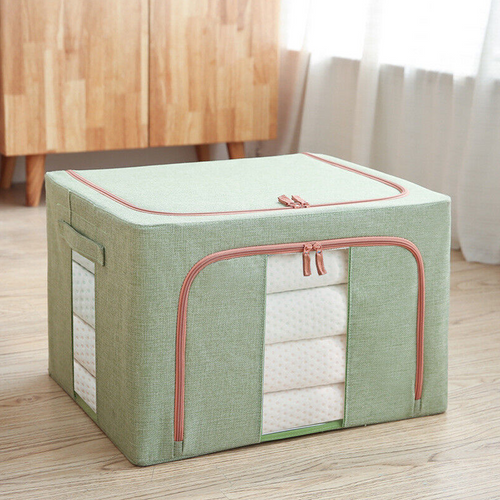 24L Foldable Steel-Frame Storage Box