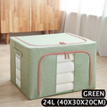 24L Foldable Steel-Frame Storage Box