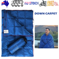Packable Down-Blend Camping Blanket – Blue, 190.5 × 129.5 cm
