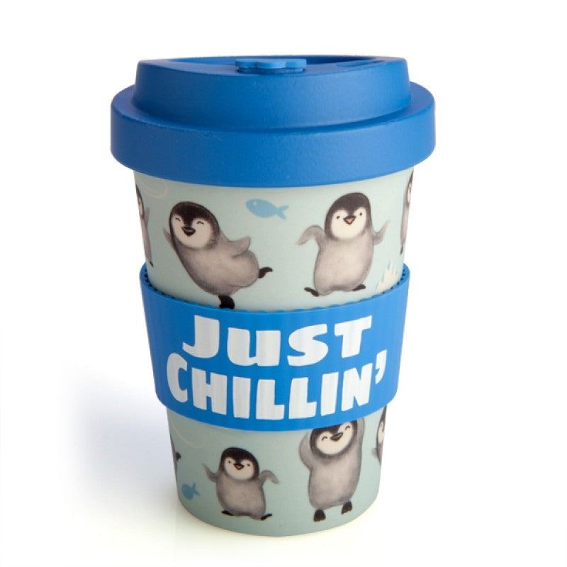 Penguin “Just Chillin” Reusable Bamboo Cup 470 ml