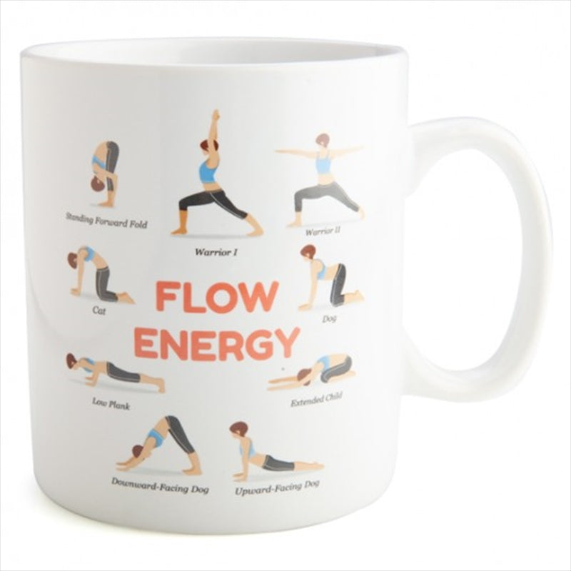 Yoga Poses Giant Coffee Mug 900 ml