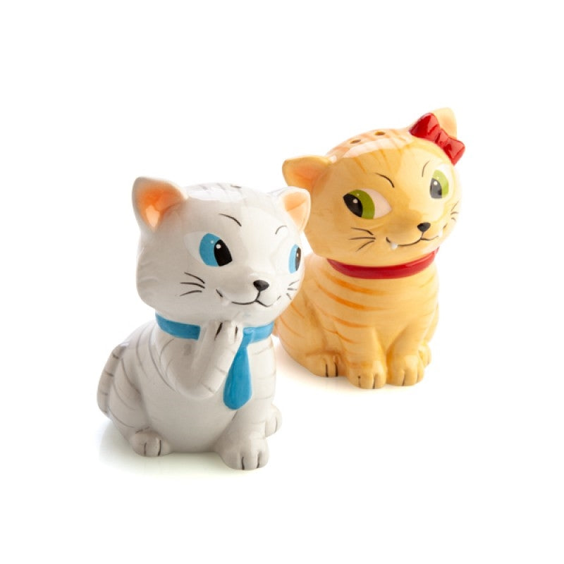 Tabby Cat Salt & Pepper Shaker Set