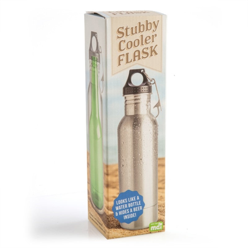 Discreet Bottle-Style Stubby Cooler with Opener