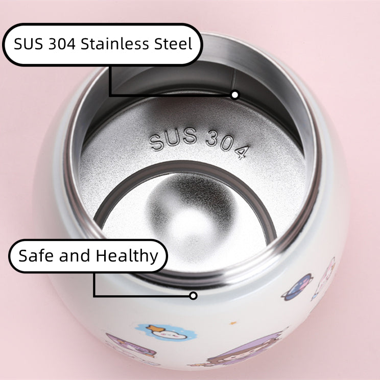 1L Stainless Steel Straw Bottle – Pink