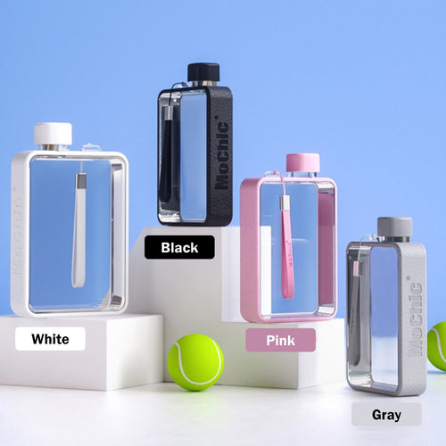 A5 Flat Water Bottle – Grey