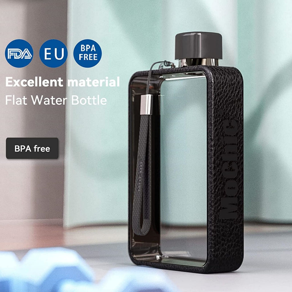 A5 Flat Water Bottle – Grey