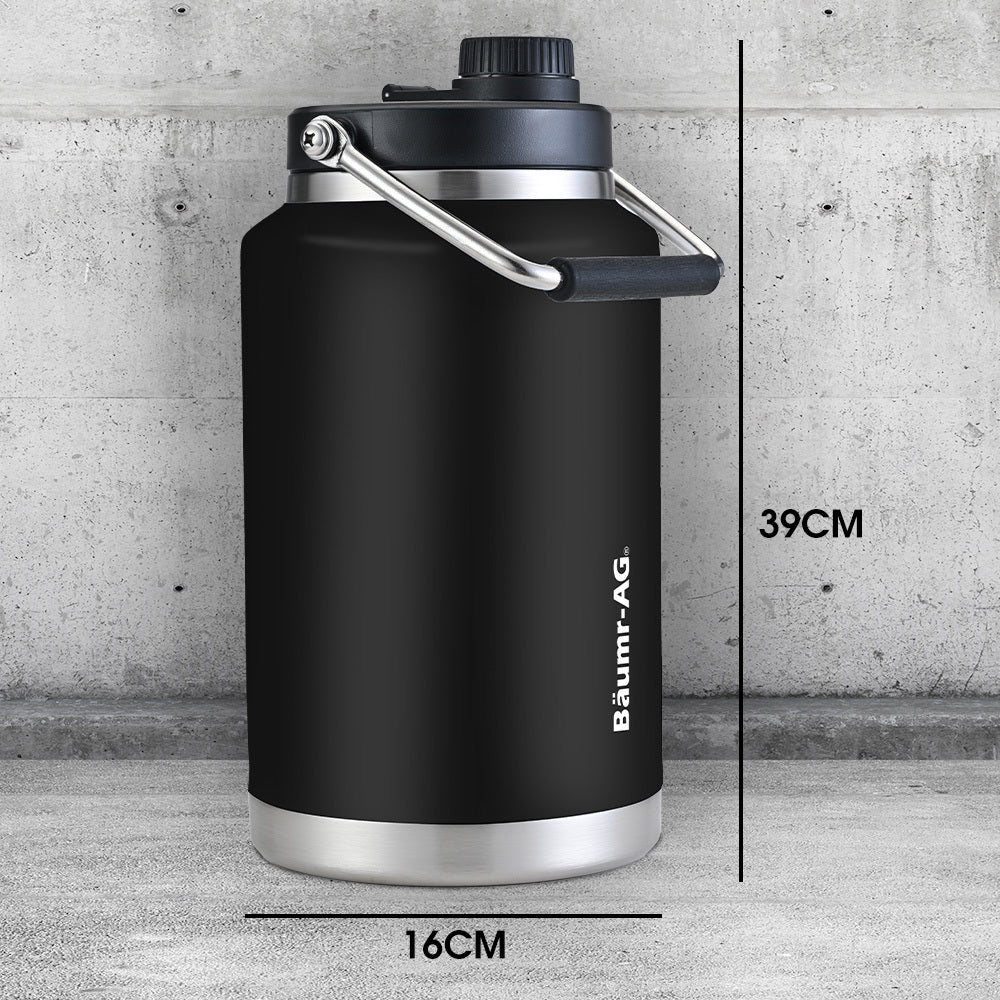 Baumr-AG Insulated Stainless Steel Water Jug 3.8L – Black