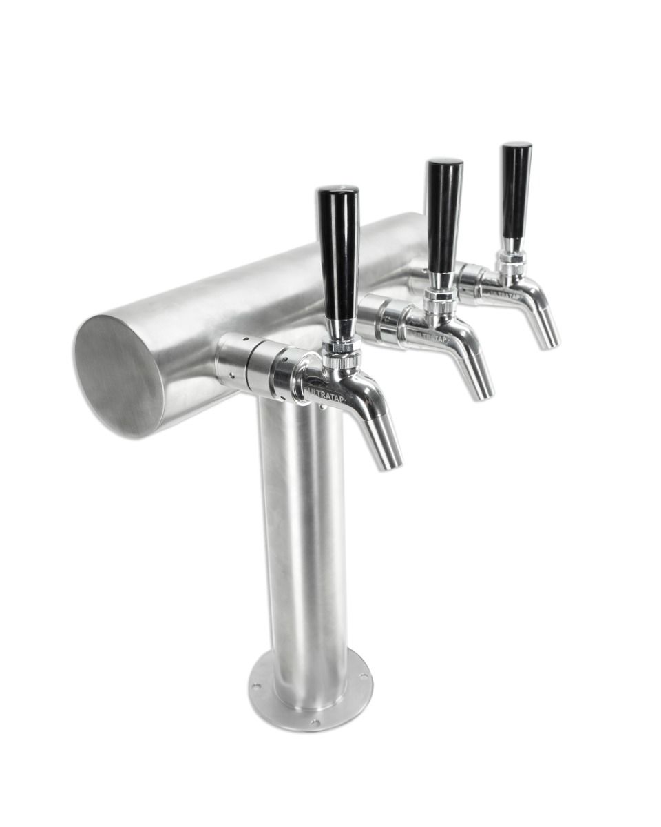 UltraT FasTap Triple-Tap Stainless Steel Beer Font
