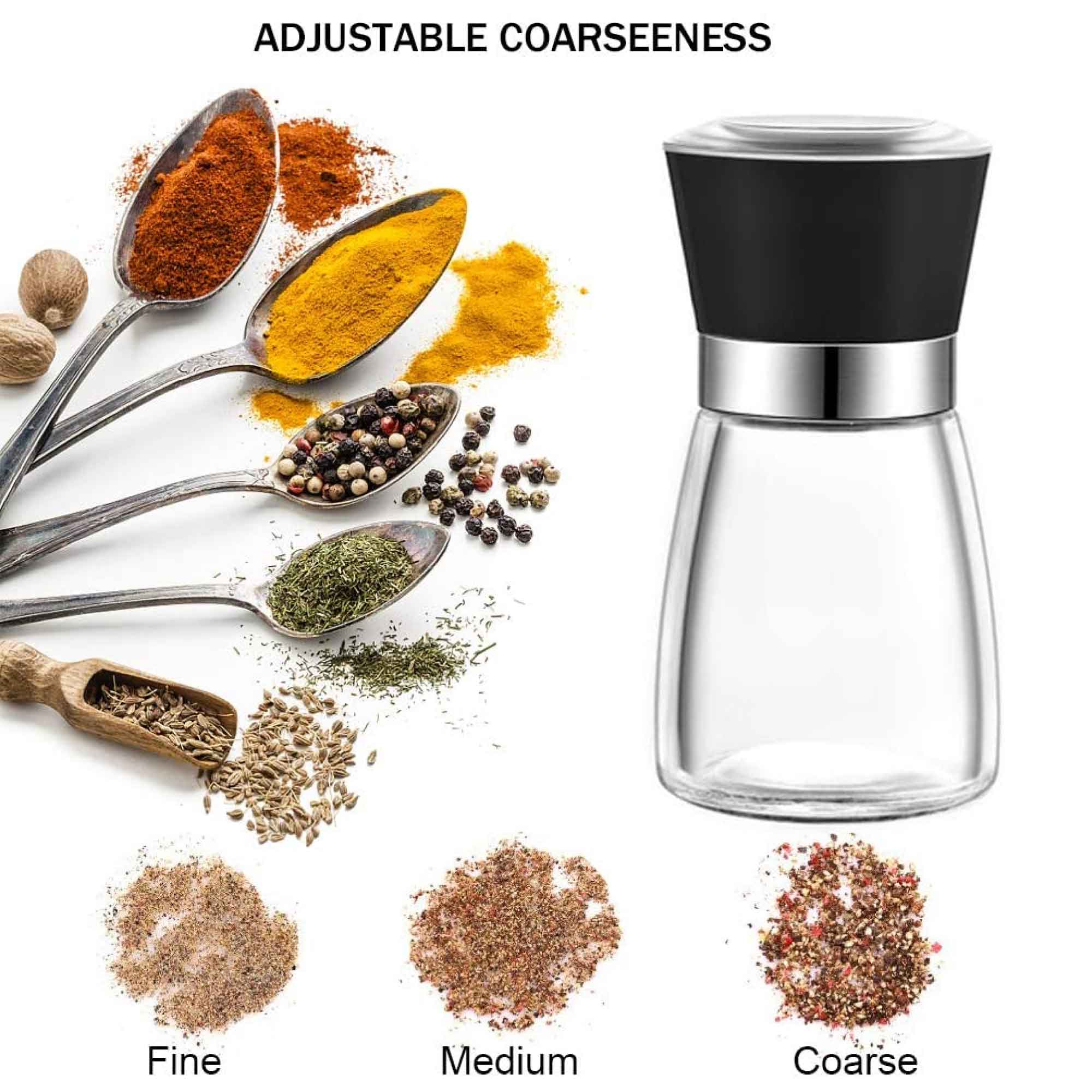 150ml Glass Salt or Pepper Grinder – 12cm