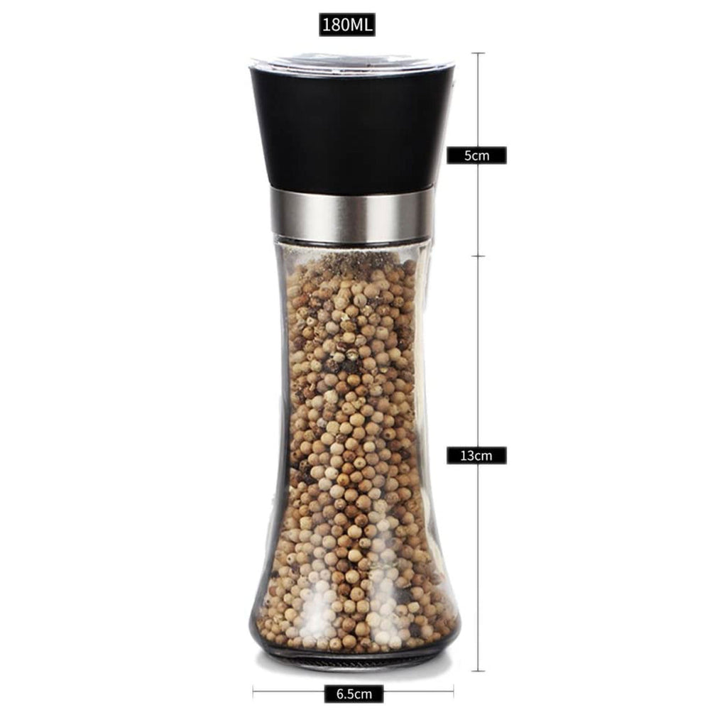10-Pack 180ml Glass Spice Grinders – 18cm