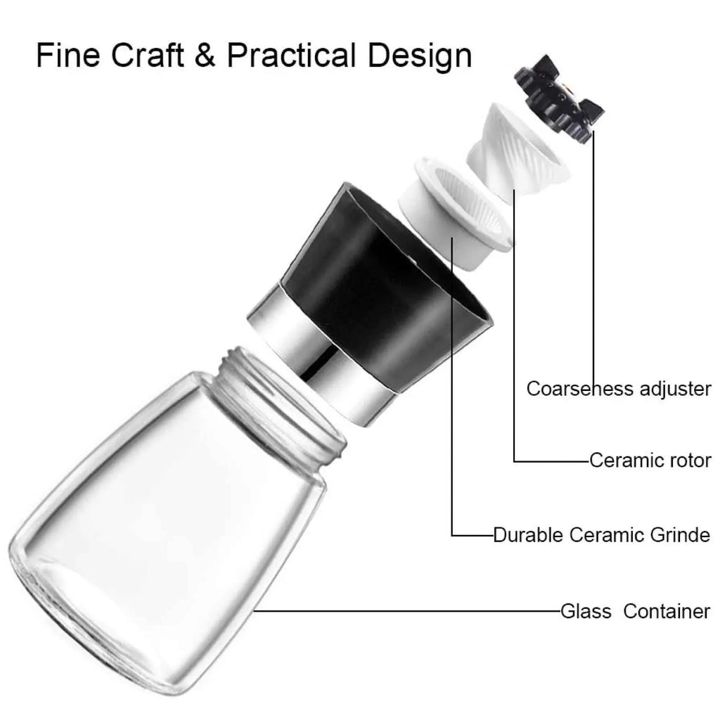Kitchee 12-Pack 150ml Glass Spice Grinders