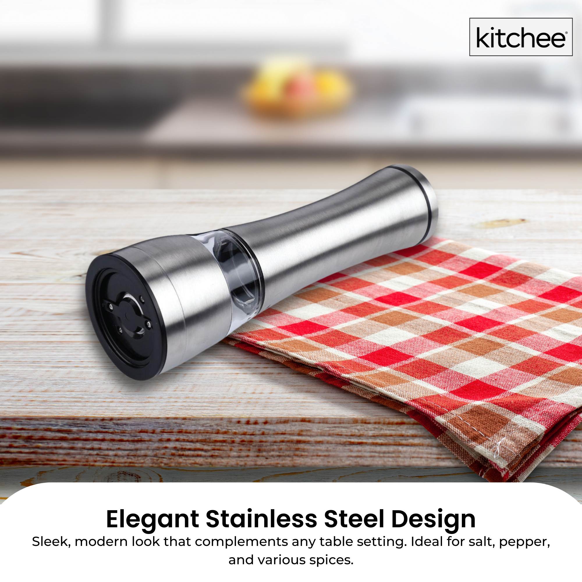 Kitchee Stainless Steel Spice Grinder