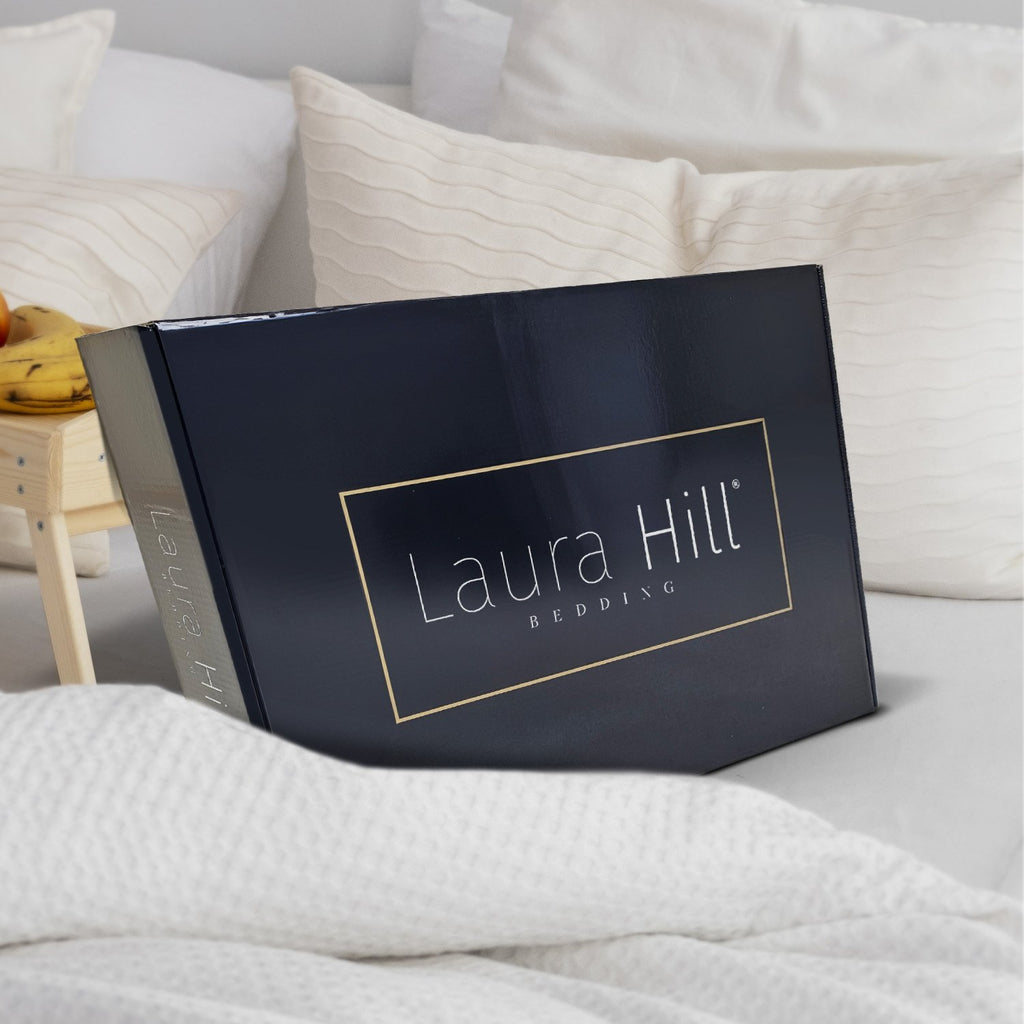 Laura Hill 600gsm Faux Mink Blanket Queen Size Double-sided Throw Rug Large Super Luxurious Soft - Blue