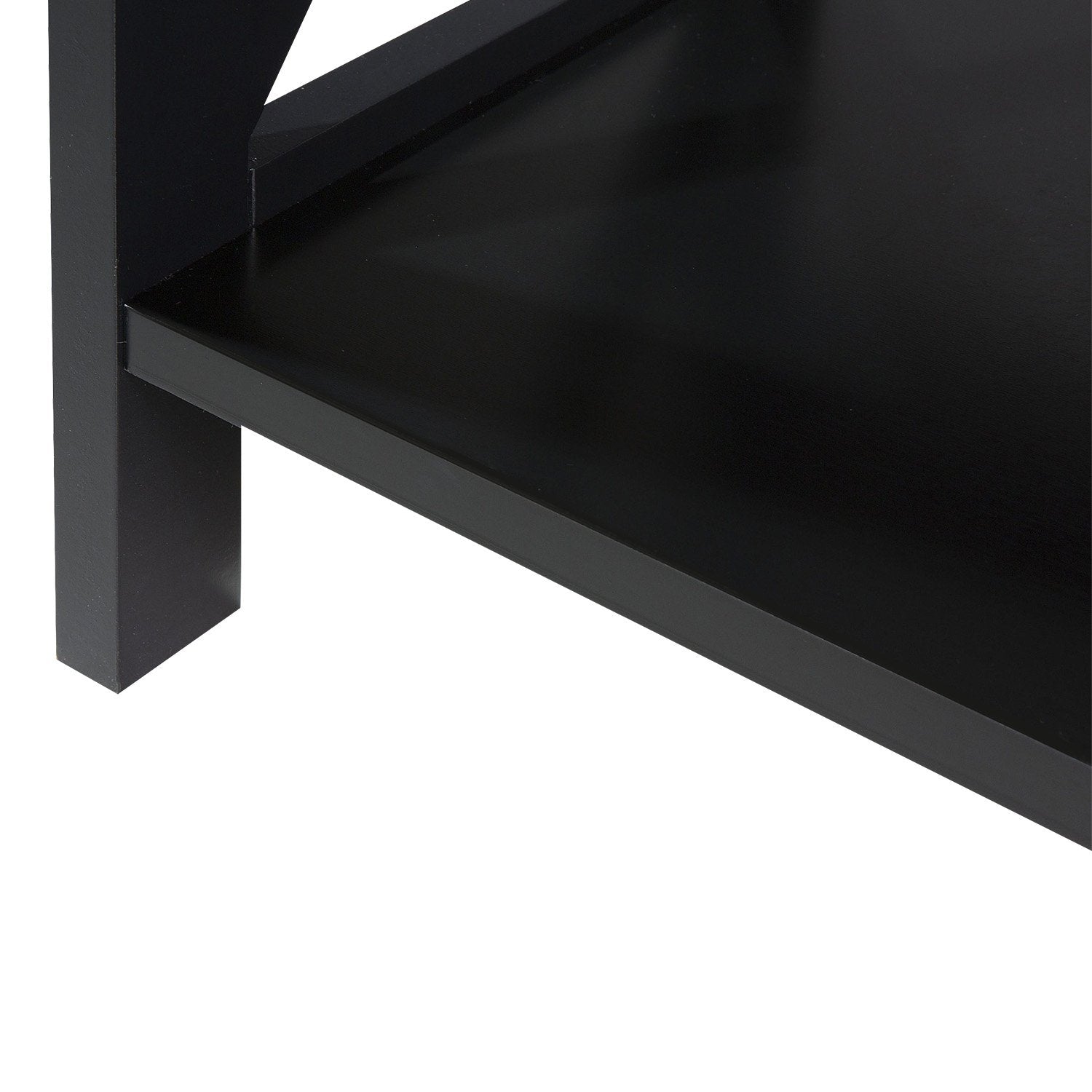Sarantino Daphne 5-tier Cross Panel Bookshelf