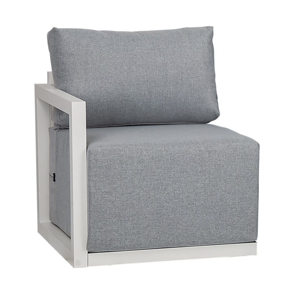 Alfresco 5-Seater Deep-Seat Outdoor Lounge Set – White