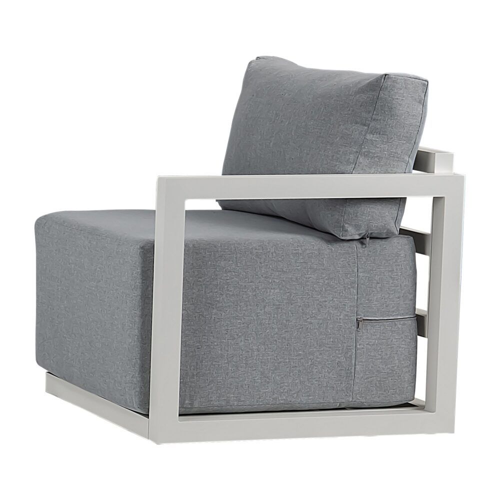 Alfresco Harmony 4-Seater Aluminium Outdoor Lounge Set – White