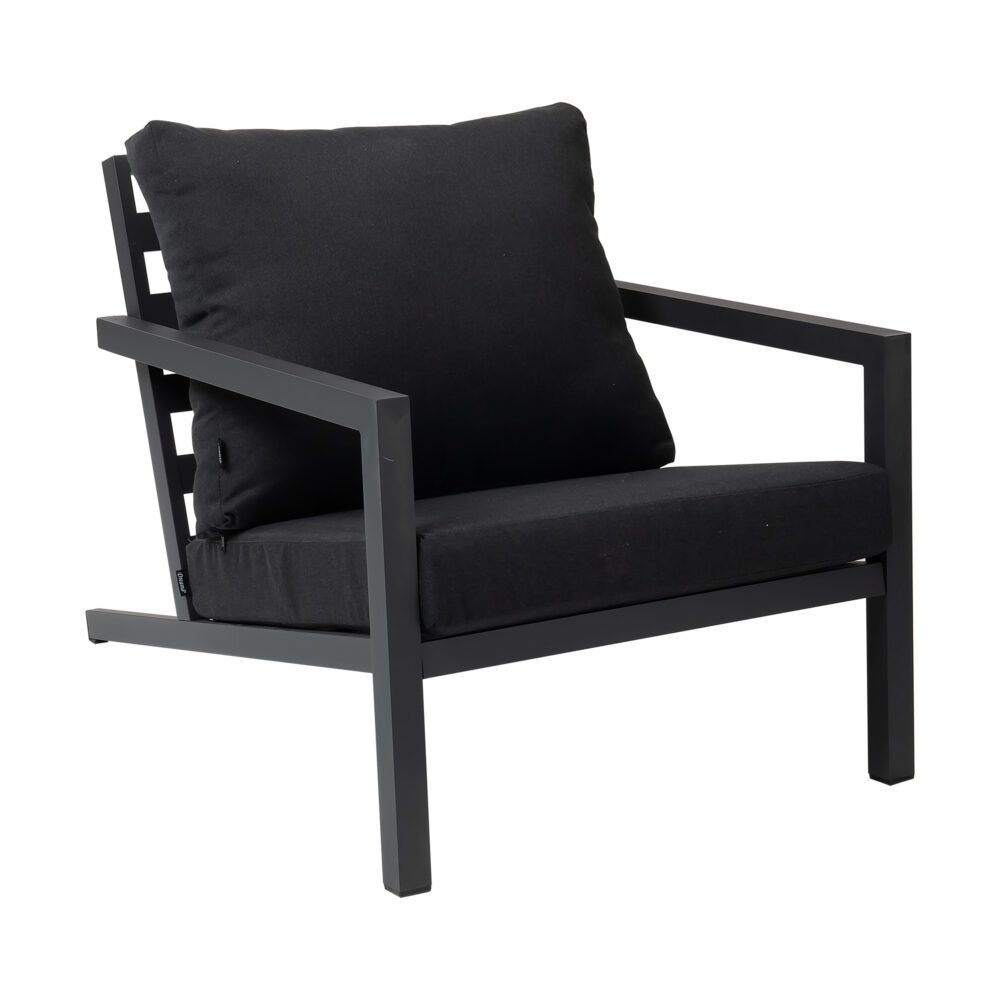 Aidan 4-Seater Aluminium Garden Lounge Set – Slate Grey