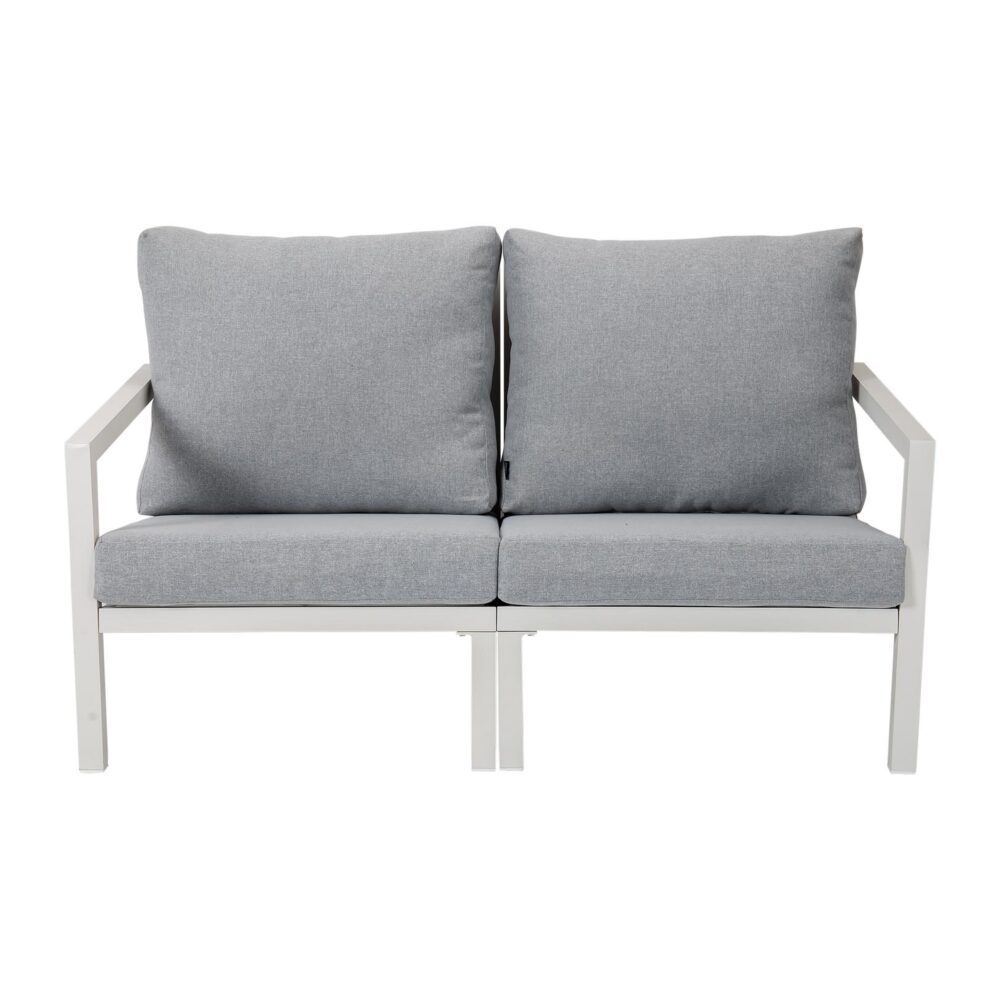 Aidan 4-Seater Aluminium Garden Lounge Set – White