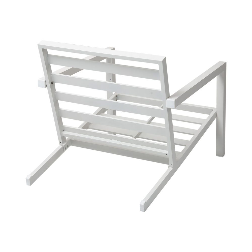 Aidan 4-Seater Aluminium Garden Lounge Set – White