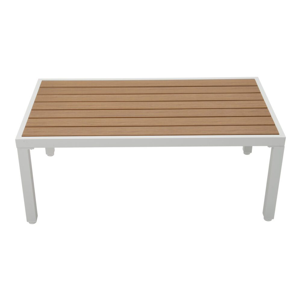 Aidan 4-Seater Aluminium Garden Lounge Set – White