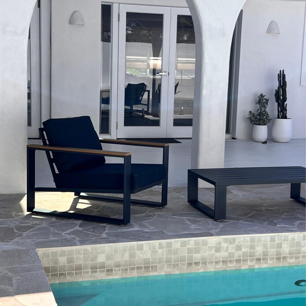Grandeur 5-Seater Aluminium Outdoor Lounge Suite – Charcoal Grey