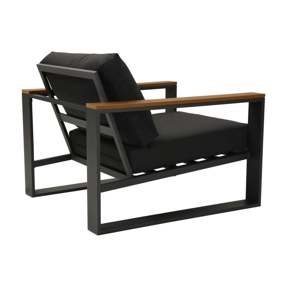 Grandeur 5-Seater Aluminium Outdoor Lounge Suite – Charcoal Grey